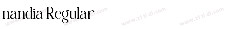 nandia Regular字体转换 nandia Regular字体转换